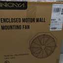 18 Inch Industrial Wall Fan, 4800 CFM Metal Wall Mount Fans with Poweful Motor, 3 Speed, Heavy Duty Fan Indoor for Covered Patio, Greenhouse, Gazebo, and Garage, UL Listed