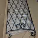AMAGABELI GARDEN & HOME 2 Pack 47 x 16 Metal Garden Trellis for Climbing Plants Outdoor Trellis for Climbing Roses Vines Vegetables Metal for Ivy Cucumbers Brown