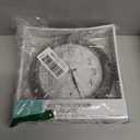 La Crosse Clock 433-3020 8-inch Indoor/Outdoor Sage Green Quartz Wall Clock with Temperature