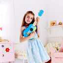 Hape Kids Wooden Toy Ukulele | 21 Inch Wooden Ukulele Musical Instrument with Vibrant Sound and Tunable Nylon Strings for Children, Blue, L: 21.9, W: 8.1, H: 3 inch