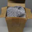 Dandat 12 Pcs Silver Napkin Rings Silver Rhinestone Placemat Glass Mirrored Coaster Set Includes 4 Circle Placemats 4 Glass Coasters 4 Napkin Holder for Dinning Table Wedding Banquets(Round)
