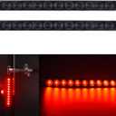 Smoke Lens Red 11 LED Trailer Brake Tail Light, 2 Pack 16 LED Stop Turn Signal Tail Lights Waterproof Brake Strip Red Light for Marine Boats Golf Cart Offroad Truck RV UTV ATV