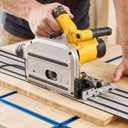 110-inch Track Saw Guide Rail Kit for DeWalt Track Saws – 55"x2 Aluminum Tracks with Connector, DWS5022 Replacement, Heavy-Duty System for Precise Longer Woodworking Cuts