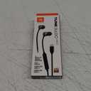 JBL Tune 310C - Wired Hi-Res in-Ear Headphones, Tangle-Free Flat Cable, 3-Button Remote with Microphone (Black)