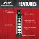 Red Lion RL12G05-3W2V 4-inch Submersible Deep Well Pump with Control Box 1/2 HP, 12 GPM, 3-Wire, 230 Volt, Steel, 14942405