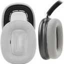 Upgrade Ear Cushion Pads for AirPods Max Headphones with Inner Gel, Breathable Mesh Fabric& Strong Magnet, Excellent Noise Isolation (Light Gray Ashy)
