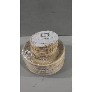 6" 24 pcs and 10" 24 Pcs bamboo plates