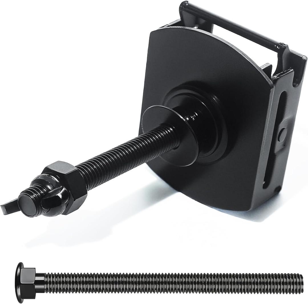 E Track Spare Tire Mount, Dual E-Track Fittings Spare Tire Carrier for Enclosed Trailers, Utility Trailer, Trucks, Garages E Track Accessories and E Track Rails