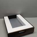 1 Pack Pull Out Drawer for Cabinet 14"W x 21"Deep, Metal Slide Out Drawers Fixed with Adhesive Nano Film, Roll Out Shelf Sliding Cabinet for Pots, Bathroom, Pantry, Under Sink, White