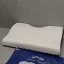 Derila King Size Neck Pillow for Sleeping, Ergonomic & Cervical Pillow for Neck Support & Relief, Memory Foam Side Sleeper Pillows, Bed Contour Pillows for Back, Stomach Sleepers (King Size (23.6" x 13.4" x 4.3"), 1 Pillow_white)