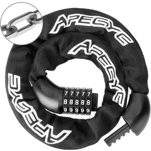 Heavy Duty Bike Chain Lock 5 Digit Combination Anti-Theft Bicycle Lock, 3FT Hardened Steel Square Links for E-Bike, Motorcycle, Scooter, Gate