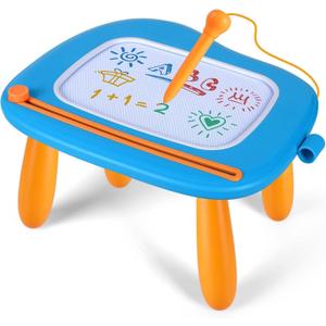 Smasiagon Magnetic Drawing Board for Kids - Toddler Toys for Age 1-2 Boys Girls - Educational Learning Toys for 1 2 3 Year Old Baby Birthday Gifts (Blue)