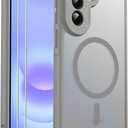 for Samsung Galaxy A37 5G Phone Case, [with [2 PCS] Screen Protector & Precision Camera Cutout][Fit for MagSafe][Military Grade Drop Protection] Shockproof Protective Cover (Gray)