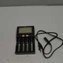 MiBOXER 18650 Battery Charger, Smart Universal 4-Bay Charger, Automatic LCD Display,Fast Charging Rechargeable Li-ion LiFePO4 Ni-MH Ni-Cd AA AAA C 18350 18500 18700 20700 21700 26650 RCR123