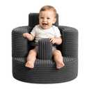 Baby Seats for Infants for Sitting Up 3-24 Months, Sponge Portable Baby Chair for Learning to Sit, Back Support Floor Seat with Seat Belt