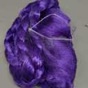 Long Purple Braid Wig Kids Purple Braid Wigs for Girls Cartoon Movie Halloween Cosplay Costume Anime Wigs