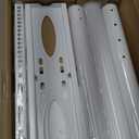 Rfiver Swivel Floor TV Stand with Mount for 32-60 inch TVs up to 88 lbs, Height Adjustable Tall TV Stand with Wood Base, Saving Space Design for Bedroom, Living Room and Corner, White