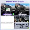4G+128G for Nissan Maxima 2016-2017 Android 15 Car Radio, Carplay Android Auto 10.1 Inch Touch Screen Bluetooth FM/RDS/WiFi/GPS Navigation/SWC+AHD Backup Camera