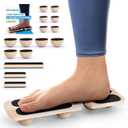 Ankle Strengthener 3 Optional Levels, Blackboard Foot Trainer for Sprained, Foot Strengthener Ankle Balance Board Suitable for Athletes, Injury Tehabilitation, Kids to The Elderly (with Instructions)