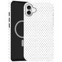 Case Compatible with iPhone 14/13,[Compatible with MagSafe] Polka Dot Pattern Aesthetic Design Phone Case for Girl Women Boy Men,Dual-Layer Fashion Design White