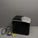 DUMOS Ice Maker Countertop Ice Machine Compact Size with Handle, 26lbs in 24Hrs, Black