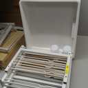 Rolling Storage Cart with 12 Drawers, Wooden Tabletop Utility Cart for Craft Storage, Art Supply Storage & Home Office Organization, Teacher Cart with Wheels for Classroom, School (White)