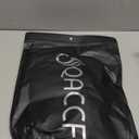 QACCF Short Wavy Shoulder Length Women Full Bang Heat Resistant Wig (Black and White)