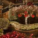 Home Lighting Christmas Decorative Mini Lights, 200 LED Green Wire Fairy Starry String Lights Plug in