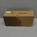 Drinking Glasses with Bamboo Lids and Glass Straw 4pcs Set - 16oz Glass Cups, Iced Coffee Glasses, Cute iced Tea Glasses, Beer Glasses, Ideal for Coffee Bar Accessories, Aesthetic Gift - 2 Brushes