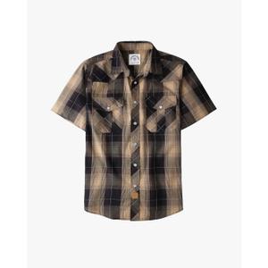 Dubinik® Western Shirts for Men Short Sleeve Plaid Pearl Snap Shirts for Men Button Up Shirt Cowboy Casual Work Shirt 3XL