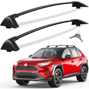 Lockable 260lbs Roof Racks Cross Bars Fit for Toyota RAV4 2019-2025 Accessories, Aluminum Heavy Duty Crossbar Anti-Theft Metal (Not for Adventure/TRD Off-Road/Hybrid Woodland Edition/22-24LE)