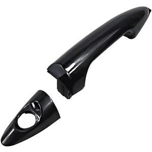 Black Front Left Driver Side Exterior Door Handle Outer Handle Compatible with Hyundai Accent 2012-2017 826511R000