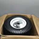 GICOOL 16x6.50-8 Tubeless Tire and Wheel, 1" Bearing, 4" Centered Hub,16x6.5-8" Lawn Mower Tires, Universal Fit Riding Mower and Garden Tractor Front Wheels, 4 Ply, V-Turf Pattern, 2 Pack