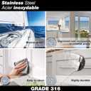 Richelieu Hardware BP245170 Pavia Collection 3 3/4-inch (96 mm) Center-to-Center Stainless Steel Modern Cabinet and Drawer Pull Handle for Kitchen, Bathroom, and Furniture