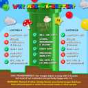 ALL-IN-1 Video Game Balloon Arch Kit with BONUS Mushroom, Cloud & Star Balloons - Red Blue Green Yellow Balloon Garland for Gamer Birthday Party Decorations & Party Supplies