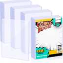 40 Pcs Clear Comic Magazine Sleeves Holder for Collectible Trading Plastic Thick Hard Card Protective Sleeves Holder for Sports Novel Paper Baseball Card (A4, 8.7 x 12.1 Inch)