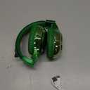 QearFun Kids Dinosaur Bluetooth Headphones, 60H Playtime, 74/85/94dB Safe Volume Limit, Metallic Gradient Wireless Headset with Mic, Fast Charging, Foldable, Wired Mode for Girls School/Tablet/Travel (Green)