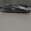 Bracelet Bangle Watch Roll Travel Pouch Jewelry Organizer, Black Gray Velvet Portable Zipper Pouch with Removable Roll Insert for Standard Size 12.5" W x 2.8" Diameter