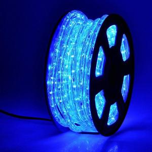 50ft 360 LED Waterproof Rope Lights, 110V Connectable Indoor Outdoor Blue Rope Lights for Outside, Deck, Patio, Pool, Camping, Bedroom Decor, Landscape Lighting and More (Blue)