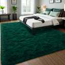 Kelarea Area Rug for Living Room, 5x8 Non-Slip Dark Green Rug Fluffy Soft Shag Rugs, Fuzzy Shaggy Plush Carpet for Bedroom, Nursery Rooms, Home Dorm
