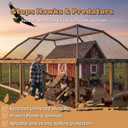 Heavy Duty Bird Netting for Chicken Coop, 19.5 x 19.5 ft 0.8Mesh HDPE Chicken Netting for Hawks with Reinforced Edges, Durable & Reusable Poultry Netting for Garden Raised Beds & Fruit Trees