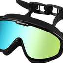 Spinosaurus Swim Goggles, Swimming Goggles-Fashionable Anti UV Anti Fog Wide Frame Swim Goggles for Adults