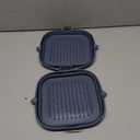 [2 Pack] Silicone Air Fryer Liners Square - Reusable Airfryer Basket - Easy to Clean Air Fryers Pot for 5.8 to 8 Qt Large Air Fryer Baking Tray Oven Accessories, 8.5 Inch