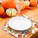50Pcs Fall Leaves Paper Placemats Autumn Maple Leaf Dinner Mats Disposable Table Mats for Thanksgiving Harvest Party Table Setting