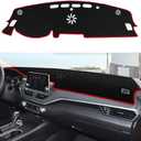 Dashboard Cover Dash Cover Mat Pad Carpet Custom Fit for Nissan Altima 2019 2020 2021 2022 Accessories Anti-Skid Center Console Protector Cover Mat(Red Edge)