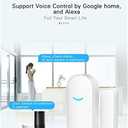 4-Pack Smart Door/Window Sensor: WiFi Alarm, Wireless Alerts, Compatible with Alexa/Google Assistant