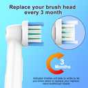 Replacement Toothbrush Heads Compatible with Oral B Braun,8 Pack Professional Electric Brush Heads for Oral B Replacement Heads Refill Pro 500/1000/1500/3000/3757/5000/7000/7500/8000 (White)