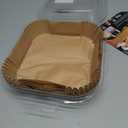 4 QT Air Fryer Liners, Chefman Air Fryer Liners, Disposable 4 QT Air Fryer Liner for GreenLife 4.5 QT Cuisinart Airfryer, Non-stick Parchment Paper for Frying, Baking- Unbleached (120Pcs)