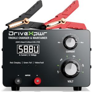 Adjustable Battery Charger 12V 24V 36V 48V,12A Automatic Battery Maintainer,Battery Desulfator Maintainer for Lead-Acid LiFePO4 Lithium,Suit Automotive Golf Cart Truck Motorcycle Lawn Mower(X20)