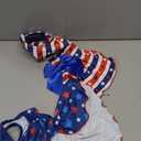 2-Pack 4th of July Dog Dress Independence Day Puppy Cat Dresses USA Flag Pet Clothes Costume Dog Stripes Stars Outfits Skirts for Small Medium Dogs S
